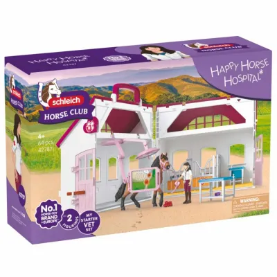 Schleich Horse Club - Клиника для лошадей ЗДОРОВЫЕ КОПЫТА + жеребец породы андалузской 42787
