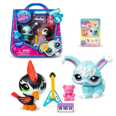 TM Toys LPS01040 C — Игровой набор Littlest Pet Shop «Панк и Милашка» 2 зверюшки