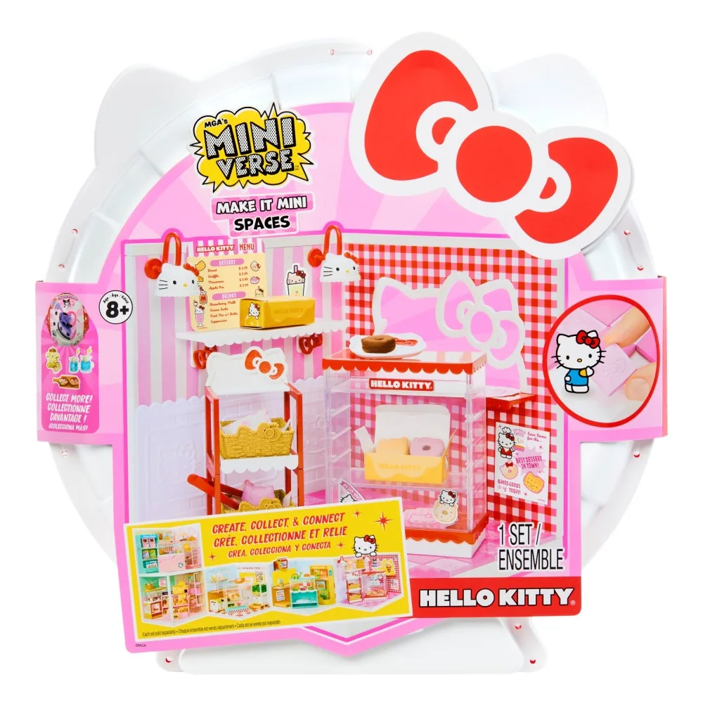 MGA Entertainment 547181 — MGA's Miniverse «Мини-ресторан» Make It Mini Spaces SANRIO x Hello Kitty — большой творческий набор
