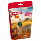 Schleich S 81476 — Исследователь джунглей со слонёнком Wild Life — фото 1