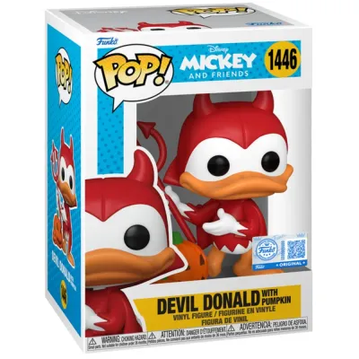 TM Toys 77398 — Фигурка Funko POP! Дональд Дак — чертёнок с тыквой 77398