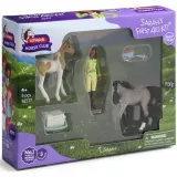 Schleich S 42777 — Ветеринарная аптечка Сары с лошадьми — фото 1