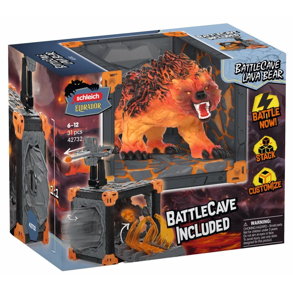 Schleich S 42732 — BattleCave с Медведем из Лавы