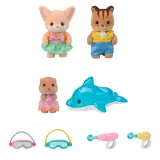 Epoch 5749 — Sylvanian Families «Забавы в бассейне — три фигурки зверят Baby Trio» 5749 — фото 3