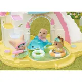 Epoch 5749 — Sylvanian Families «Забавы в бассейне — три фигурки зверят Baby Trio» 5749 — фото 4