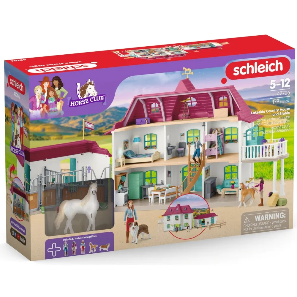 Schleich S 42706 — Большая конеферма Лейксайд