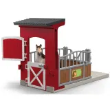 Schleich S 42724 — Стойло для пони с кобылой мустанга — фото 4