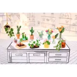 MGA Entertainment 540182 — MGA's Miniverse «Мини-растения» Make It Mini Botanicals 60 эл. — большой творческий набор — фото 5