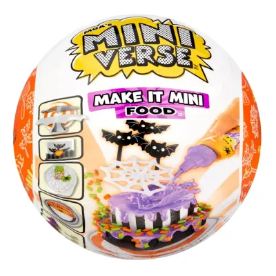 MGA Entertainment 531111 — MGA's Miniverse «Хэллоуин Битлджус: миниатюрная еда» — набор-сюрприз для творчества 531111