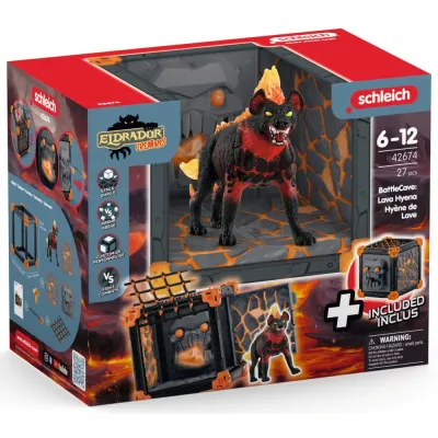 Schleich Eldrador Creatures - Боевая пещера BattleCave + Гиена с Лавы 42674