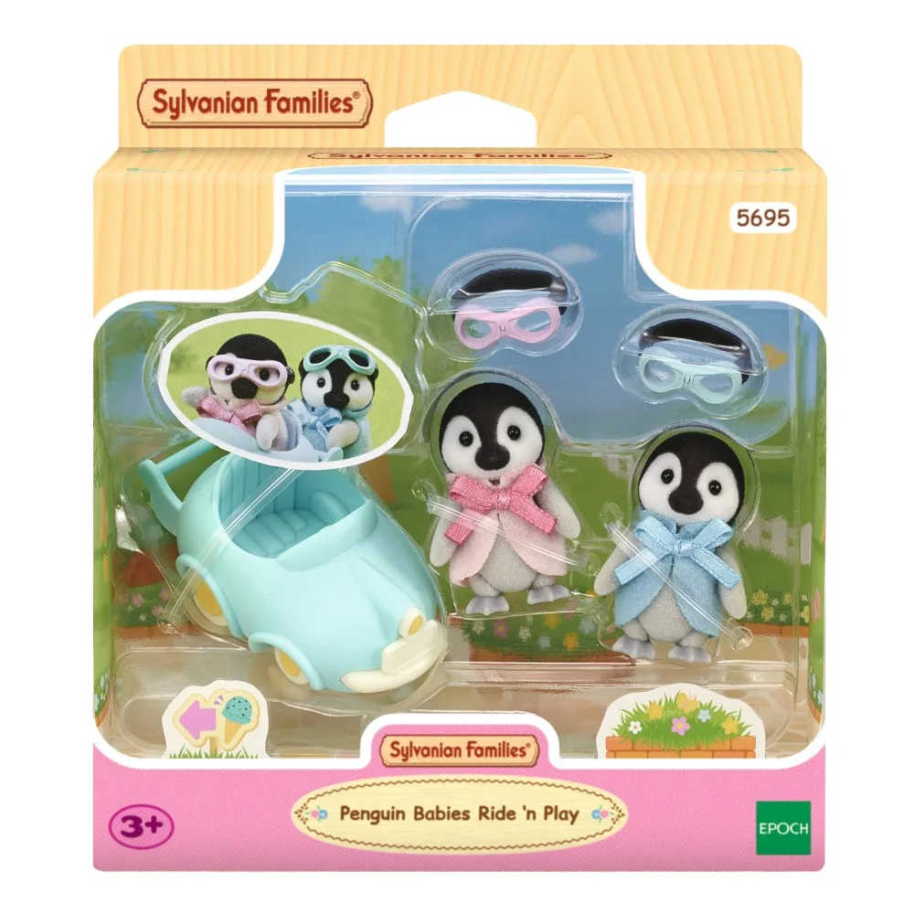 Epoch 5695 — Sylvanian Families «Пингвинята в автомобиле» 5695