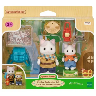 Epoch 5763 — Sylvanian Families «Большое путешествие — набор с фигурками котят латте» 5763