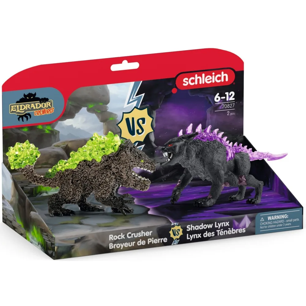 Schleich S 70827 — Рысь Тьмы против Каменной Бестии — Eldrador