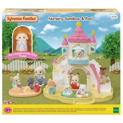 Sylvanian Families - Детский игровой комплекс с бассейном + кролик с опадающими ушками 5746