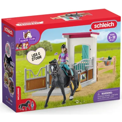 Schleich S 42709 — Денник с Лизой и Штормом