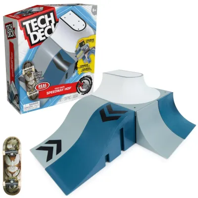 Spin Master 13896 20141009 — Tech Deck X-Connect «Speedway Hop» — стартовый набор рампы с фингербордом REAL 20141009