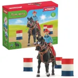 Schleich S 42576 — Набор ковбойка и скачки вокруг бочек — фото 1