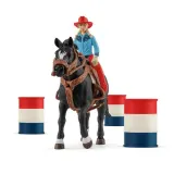 Schleich S 42576 — Набор ковбойка и скачки вокруг бочек — фото 3