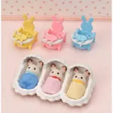 Epoch 5532 — Sylvanian Families «Тройняшки кроликов с шоколадными ушками» 5532 — фото 8