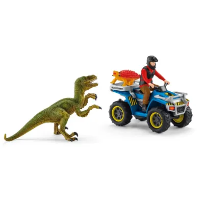 Schleich - Побег на квадроцикле от Велоцераптора 41466