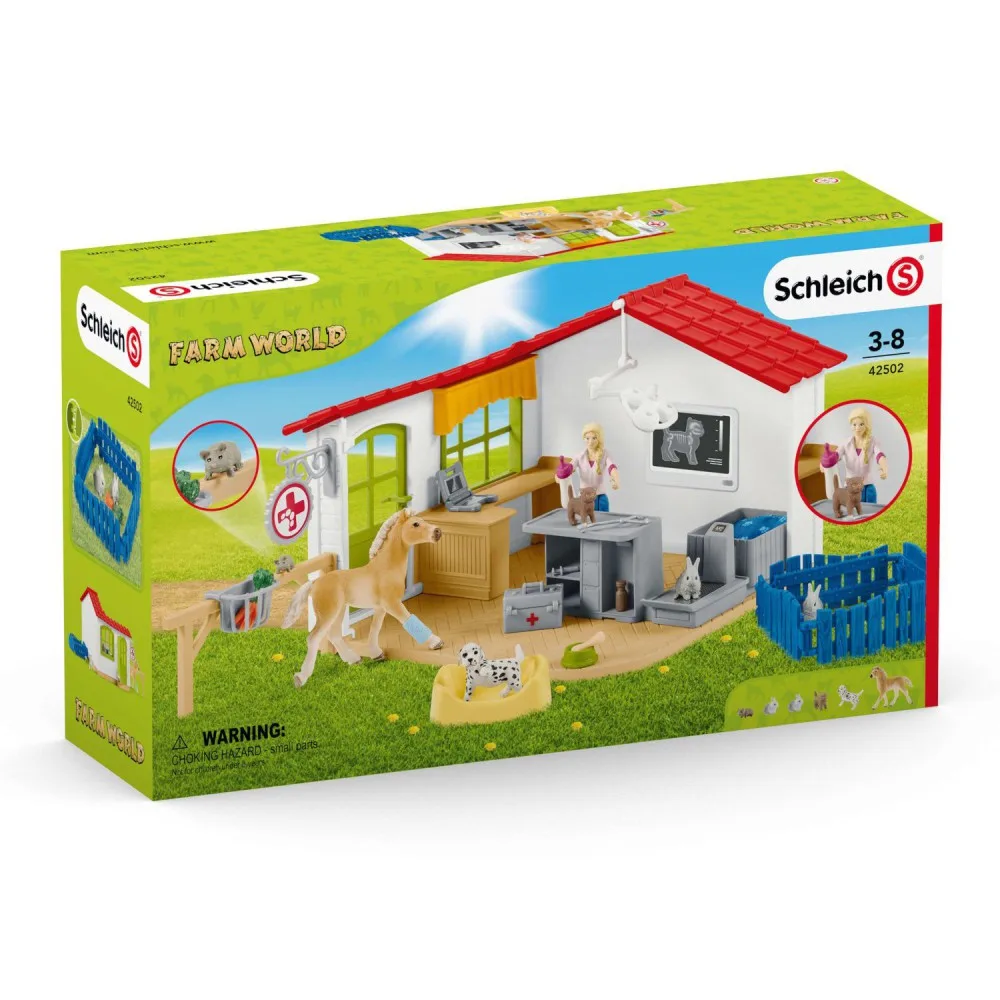 Schleich S 42502 — Игровой набор Schleich ветеринарная клиника с животными