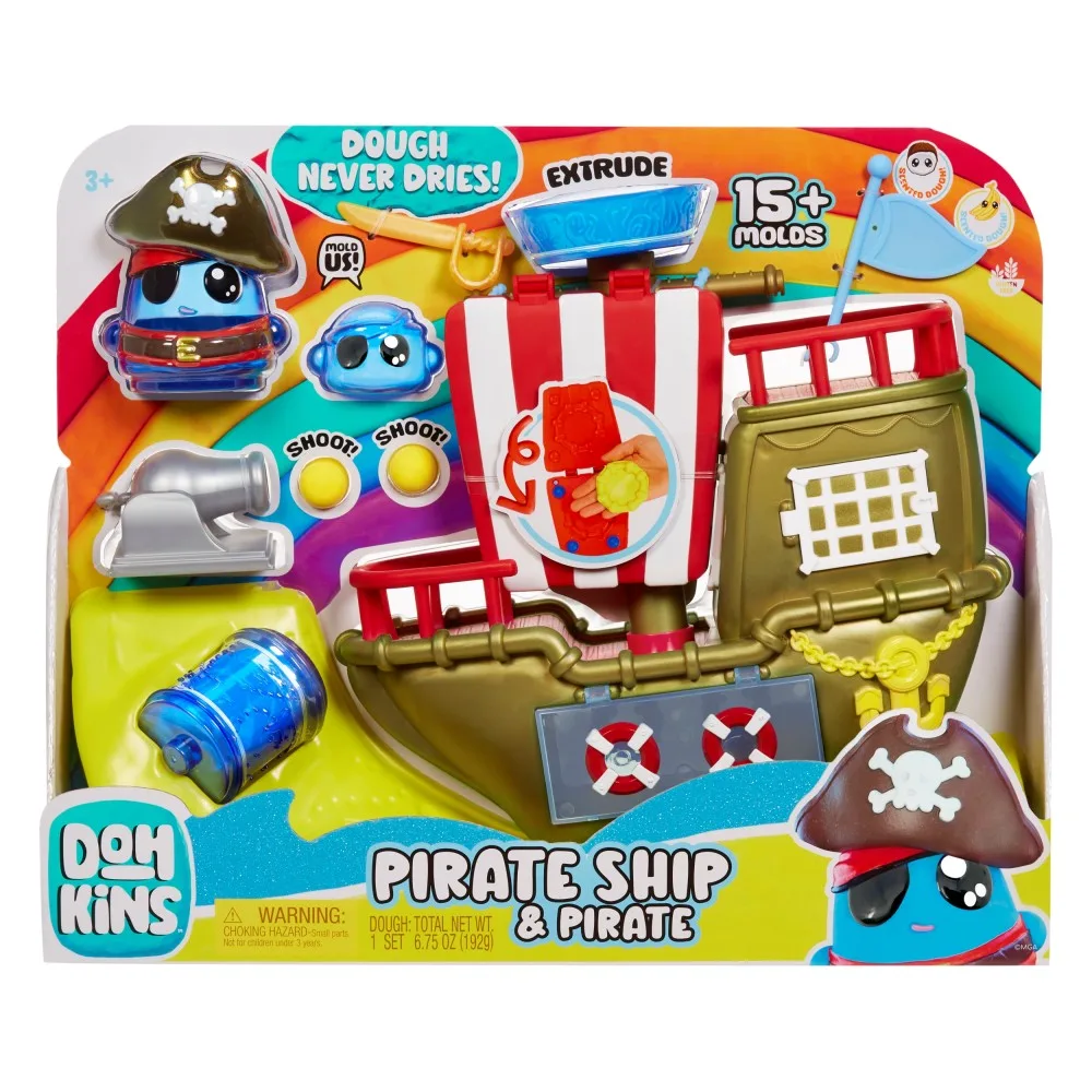 MGA Entertainment 123088 — Игровой набор с пластилином MGA DohKins Пиратский корабль 123088