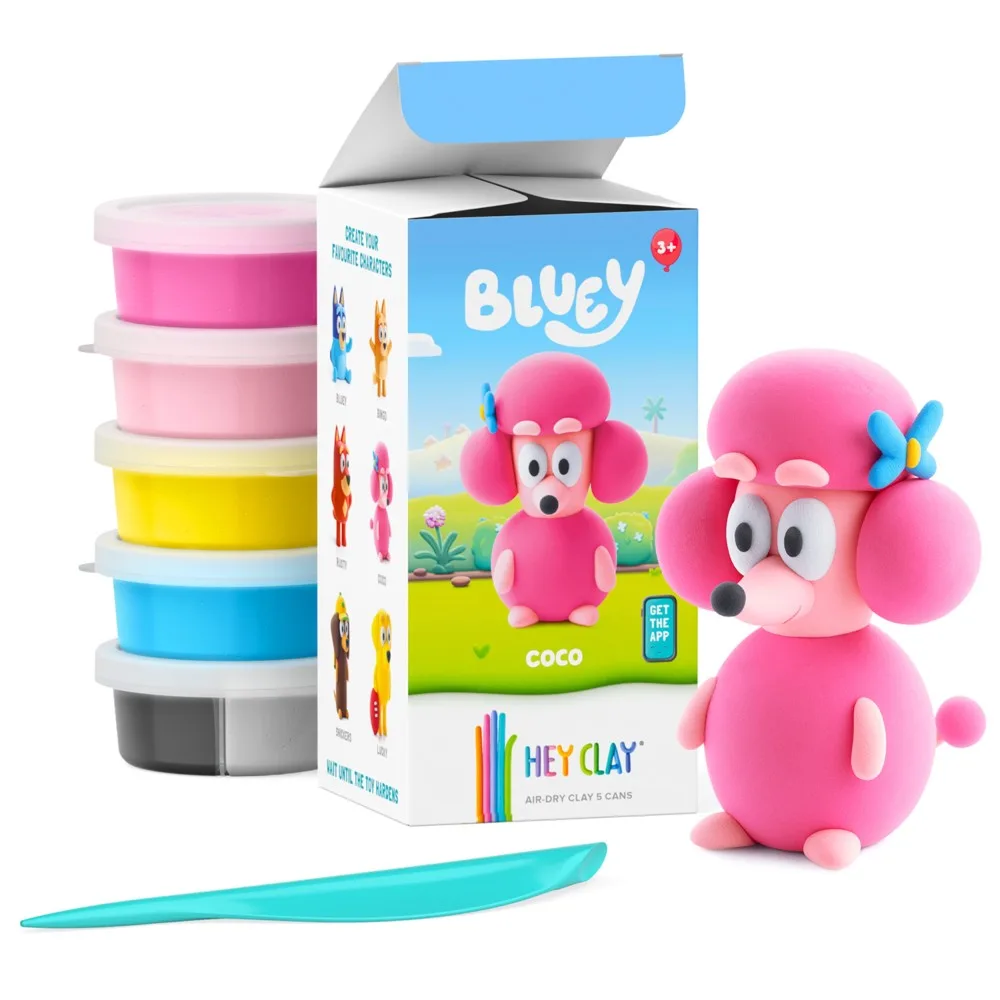 Набор для лепки Hey Clay Bluey Coco HCL50203 5 шт. с аксессуарами HCL50203