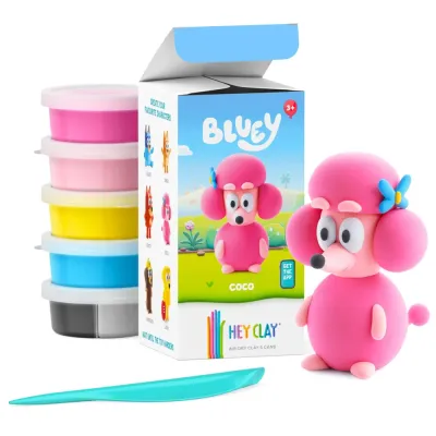 Набор для лепки Hey Clay Bluey Coco HCL50203 5 шт. с аксессуарами HCL50203