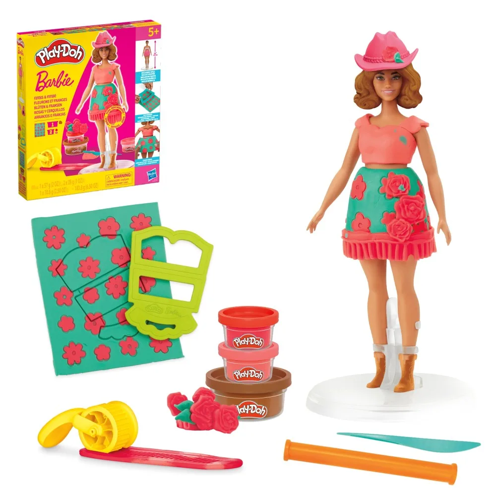 Hasbro G1354 G1360 — Набор с пластилином Play-Doh Barbie Fashionista с куклой G1360