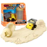 MGA Entertainment 595168 532897 — Набор с песком Wonder Factory Строительная машина Never Dry светло-коричневый 532897 — фото 1