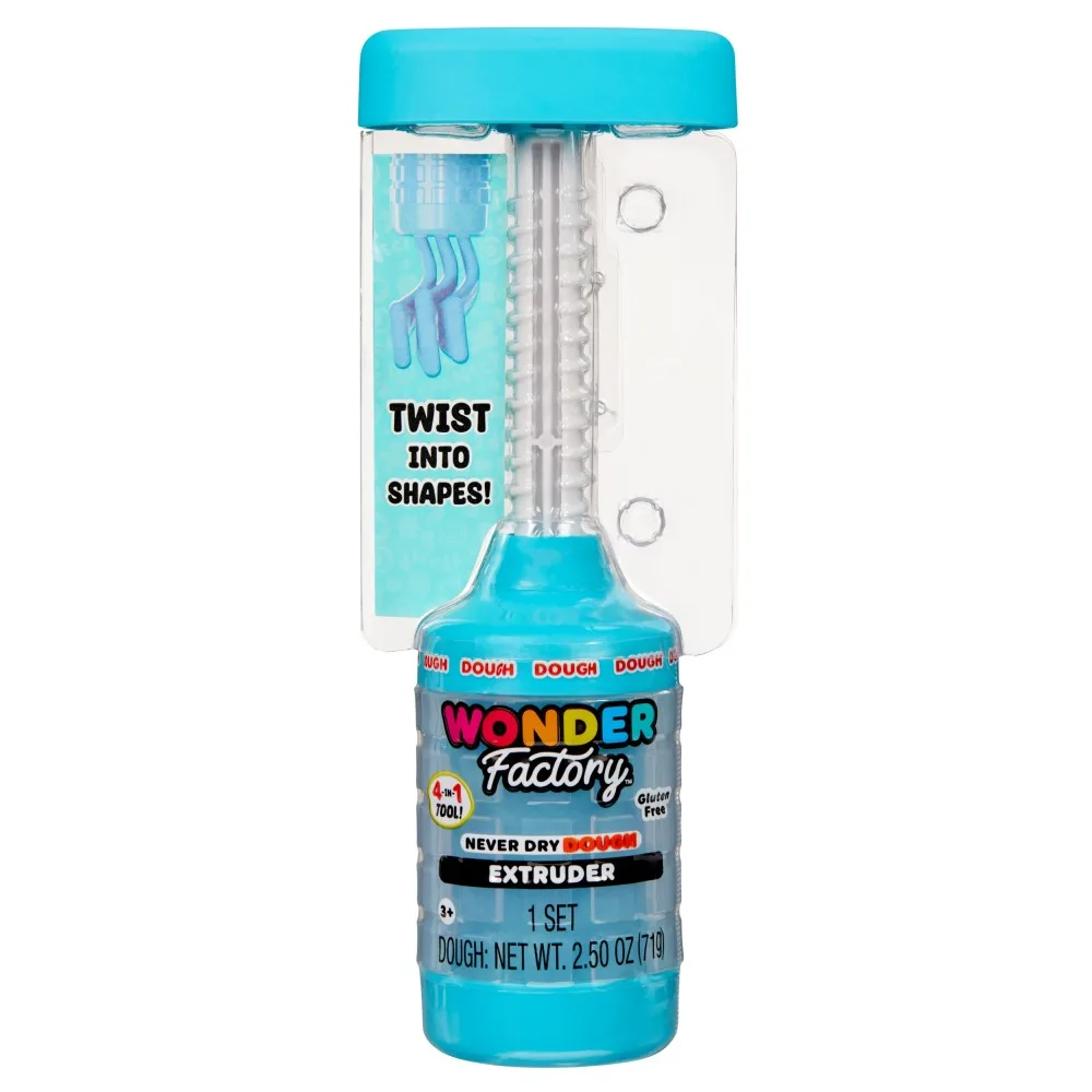 MGA Entertainment 595106 532262 — Набор для лепки Wonder Factory масса Never Dry с экструдером бирюзовый 532262