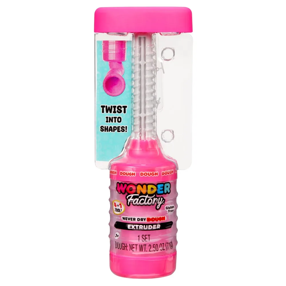 MGA Entertainment 595106 532255 — Набор для лепки Wonder Factory масса Never Dry с экструдером розовый 532255