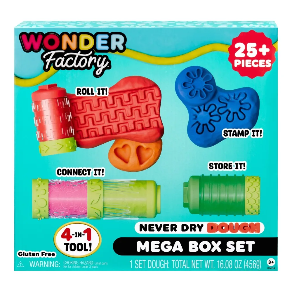 MGA Wonder Factory - Пластилиновый набор Never Dry Dough MEGA BOX 595137