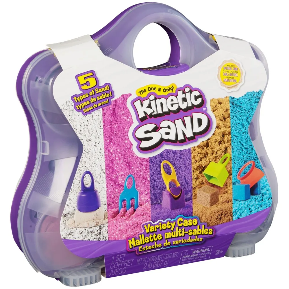 Spin Master 71673 20146591 — Кинетический песок Kinetic Sand Чемоданчик 5 видов 907 г 20146591