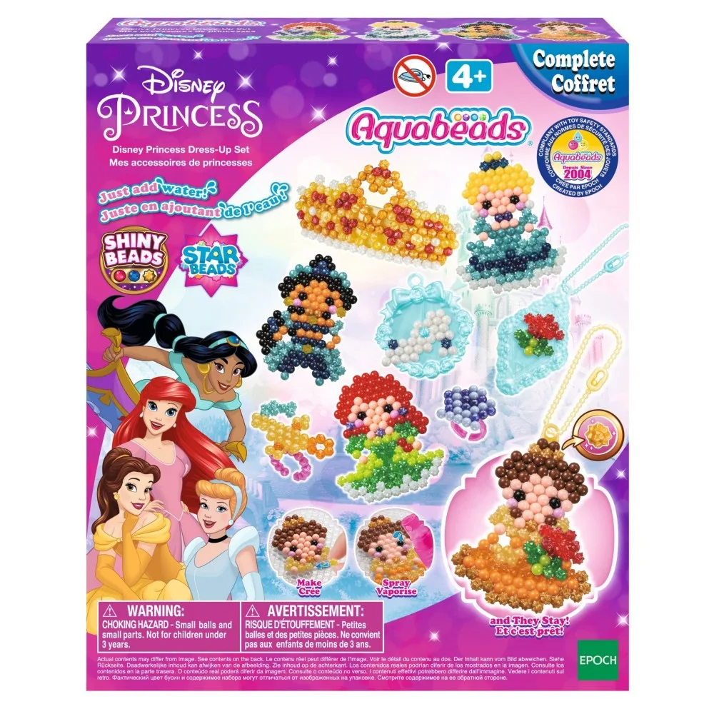 Epoch 31997 — Творческий набор Aquabeads Блестящие принцессы Disney 900 шт. 31997