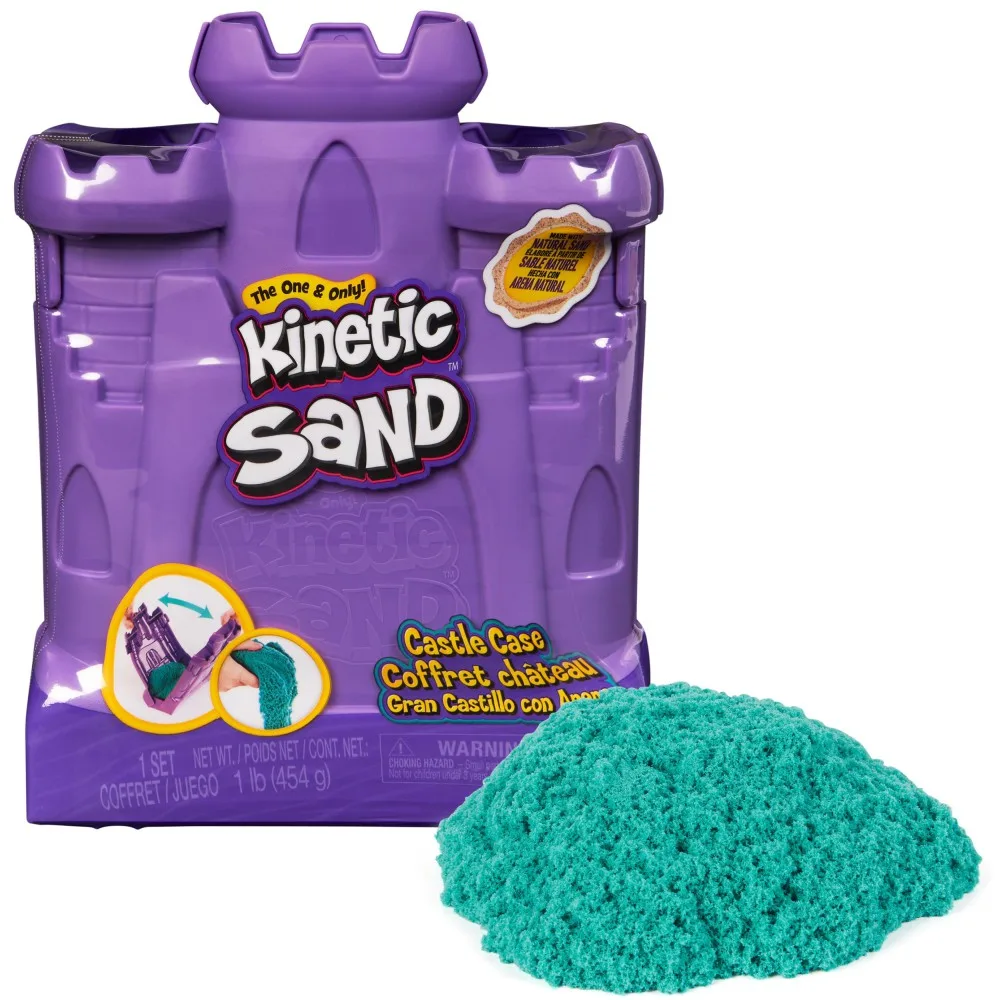 Spin Master 71662 20144689 — Кинетический песок Kinetic Sand Замок бирюзовый 454 г 20144689