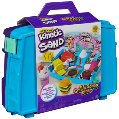Spin Master 71657 20143895 — Кинетический песок Kinetic Sand Чемоданчик Grill N'Scoop 907 г 20143895