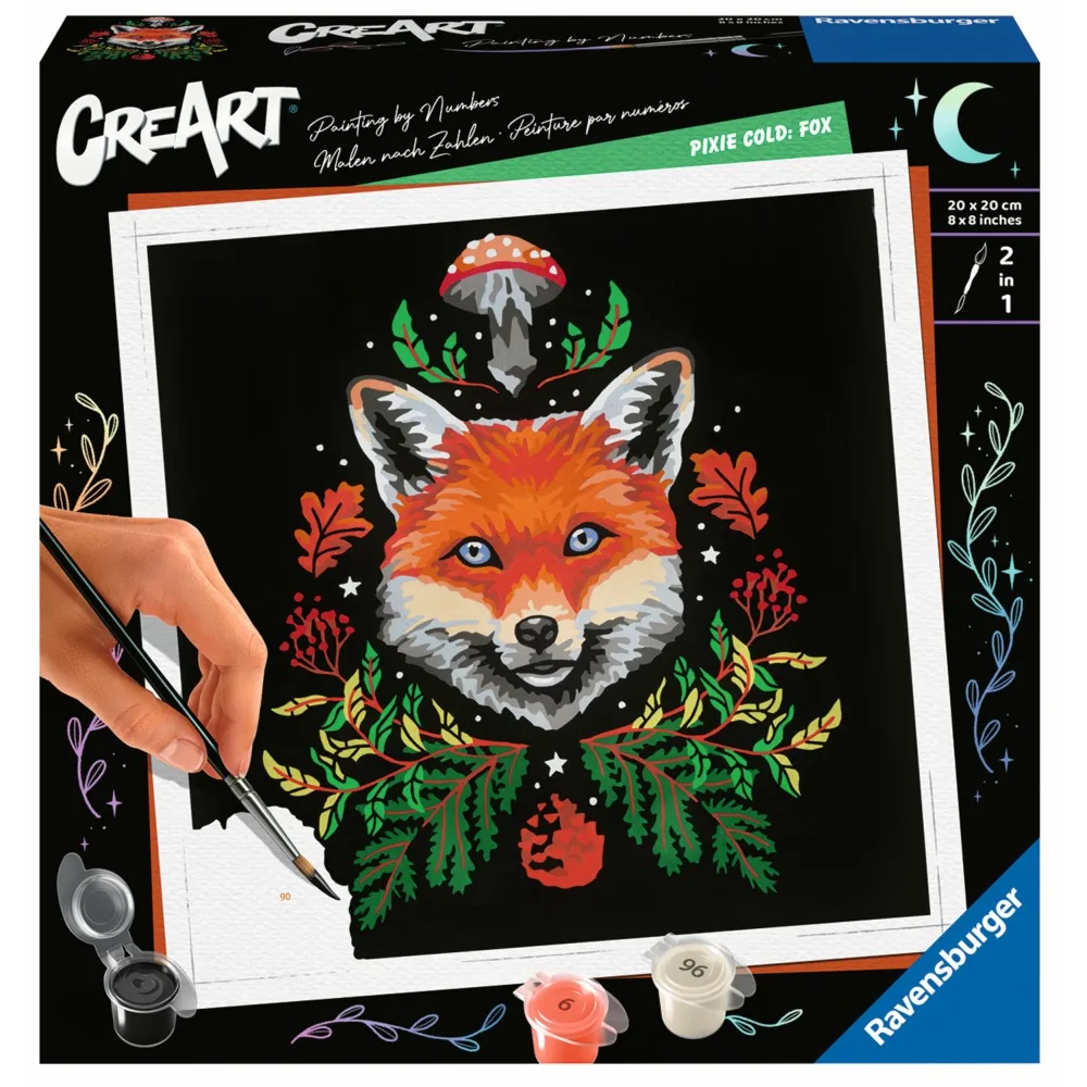 Ravensburger - CreArt Pixie Cold Edition Лис Раскраска по номерам 235117