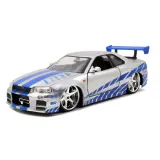 Jada Toys 3971583 — Коллекционная модель JADA Fast & Furious 2002 Nissan Skyline GT-R (R34) 1:24 3971583 — фото 3