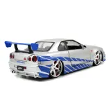 Jada Toys 3971583 — Коллекционная модель JADA Fast & Furious 2002 Nissan Skyline GT-R (R34) 1:24 3971583 — фото 4