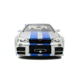 Jada Toys 3971583 — Коллекционная модель JADA Fast & Furious 2002 Nissan Skyline GT-R (R34) 1:24 3971583 — фото 5