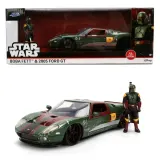 Jada Toys 3369093 — Металлическая машинка Ford GT 2005 1:24 + фигурка Боба Фетт Star Wars 3369093 — фото 1