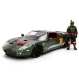 Jada Toys 3369093 — Металлическая машинка Ford GT 2005 1:24 + фигурка Боба Фетт Star Wars 3369093 — фото 3