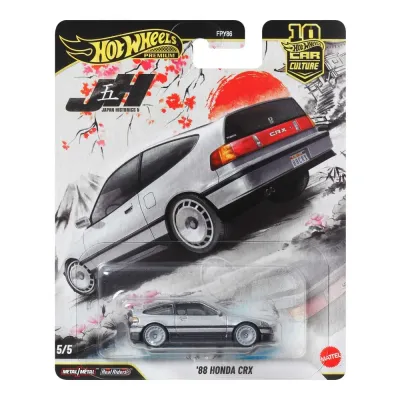 Mattel FPY86 JKF13 — Коллекционная модель Hot Wheels Premium Car Culture Honda CRX 1988 1:64 JKF13