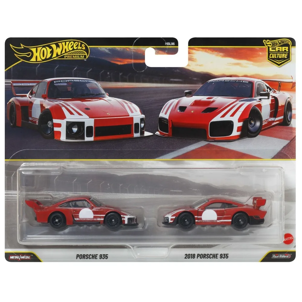 Mattel JHW51 — Набор машинок Hot Wheels Premium Car Culture Porsche 935 1:64 2 шт JHW51