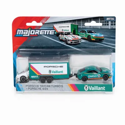 Набор Majorette Racing Land Rover 2003001 2 и Toyota Supra с прицепом 1:64 2003001