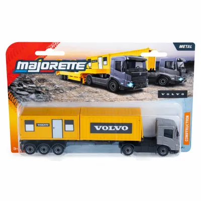 Набор Majorette 3103000 1 Металлический грузовик Volvo с прицепом-экскаватором 1:64 3103000
