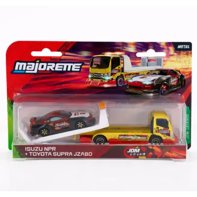Набор Majorette JDM Legends Isuzu NPR 4103000 1 с Honda S2000 на автовозе 4103000