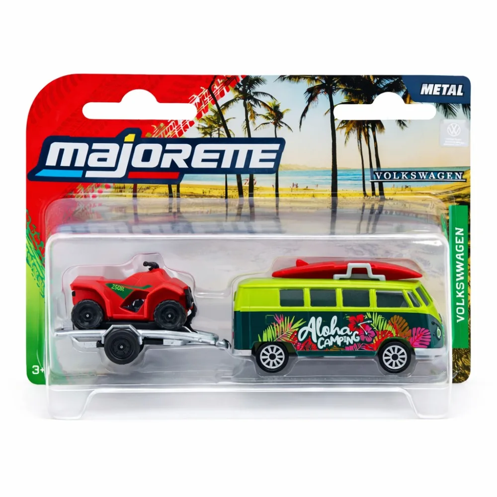 Набор Majorette Volkswagen T 4102000 33 1:64 с кемпинговым прицепом 4102000