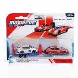 Набор Majorette 2103001 1 Два металлических автомобиля Porsche Cayenne 1:64 с автовозом 2103001 — фото 1